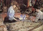 Edouard Vuillard The lady and their children Spain oil painting artist